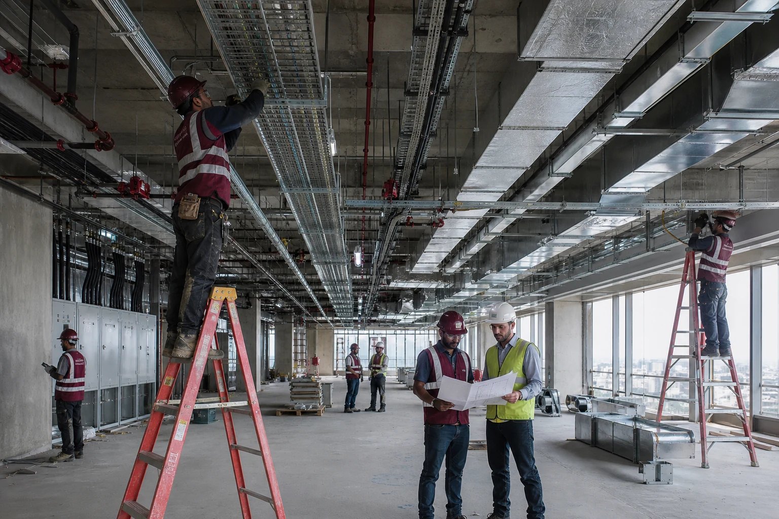 Manpower on site